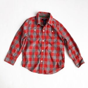 Baby Gap factory flannel button down EUC XS (4-5T)